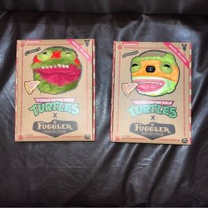 Teenage Mutant Ninja Turtle X Fuggler Plush Bundle Raphael and Michelangelo
